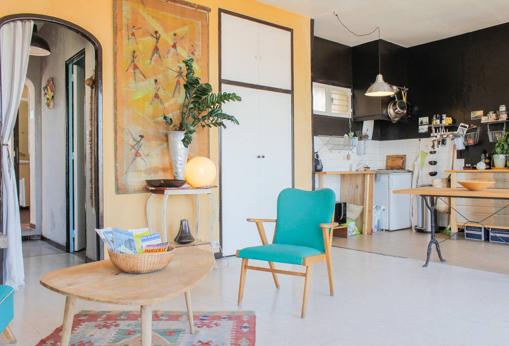 Marseille Penthouse Apartment (Airbnb): General Area